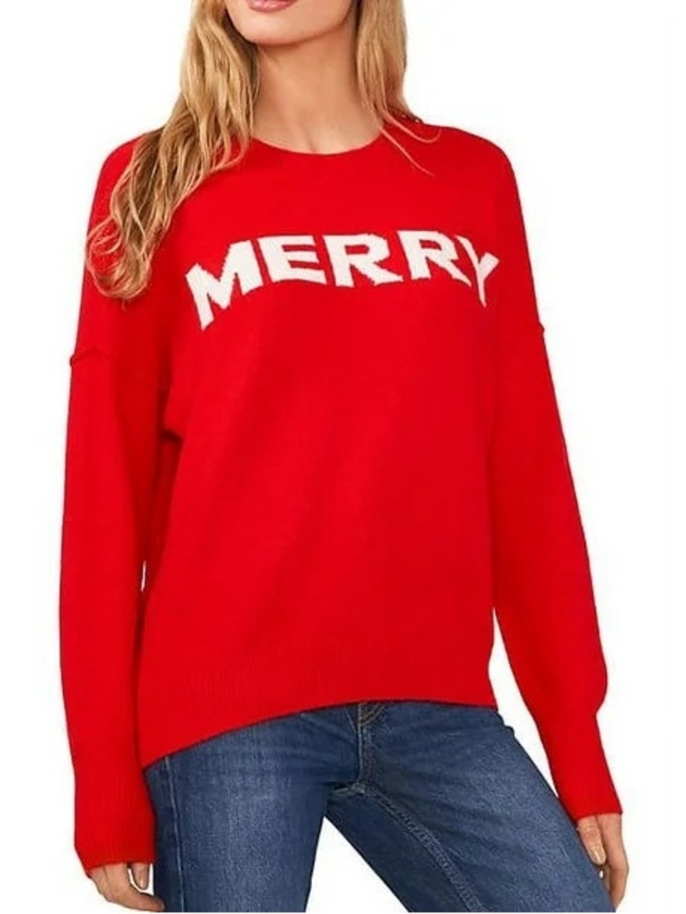 NWT Vince Camuto Merry Sweater Size XL Holiday Christmas Romantic Whimsy S10